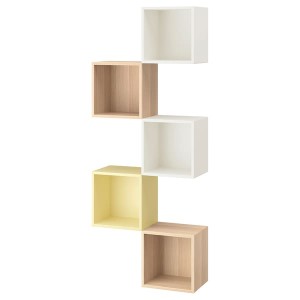 IKEA EKET wall-mounted storage combination Multicolor / Pale Yellow, Ikea Ireland | 3159CAJDZ