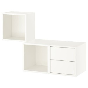 IKEA EKET wall-mounted storage combination, 41 3/8x13 3/4x27 1/2 in White, Ikea Ireland | 4957FPYUB