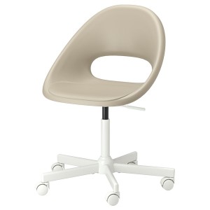 IKEA ELDBERGET / MALSKÄR swivel chair Beige / White, Ikea Ireland | 1328AILHW