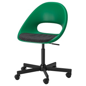 IKEA ELDBERGET / MALSKÄR swivel chair + pad Green Black / Dark Gray, Ikea Ireland | 2734JVSMZ