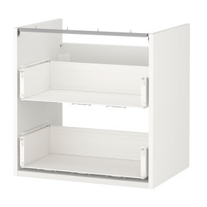 IKEA ENHET Base cabinet for sink with 2 drawers, 24x18x24 in White, Ikea Ireland | 2418FCVYP