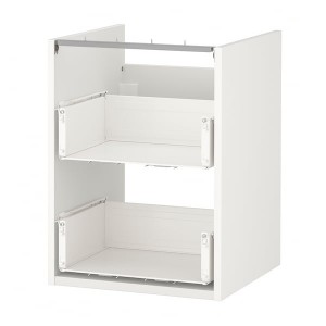 IKEA ENHET Base cabinet for sink with 2 drawers, 18x18x24 in White, Ikea Ireland | 4186BROQH