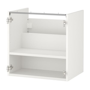 IKEA ENHET Base cabinet for sink with shelf, 24x18x24 in White, Ikea Ireland | 9671FIBOZ