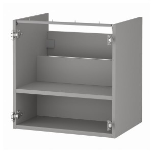 IKEA ENHET Base cabinet for sink with shelf, 24x18x24 in Gray, Ikea Ireland | 3597BPWRU