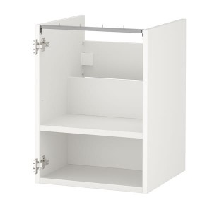IKEA ENHET Base cabinet for sink with shelf, 18x18x24 in White, Ikea Ireland | 7540RAMYX