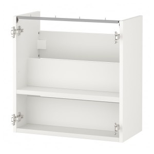 IKEA ENHET Base cabinet for sink with shelf, 24x12x24 in White, Ikea Ireland | 3912LHSNP