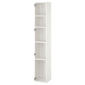 IKEA ENHET High cabinet with 4 shelves, 12x12x72 in White, Ikea Ireland | 4571RDVXU