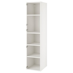 IKEA ENHET High cabinet with 4 shelves, 18x24x80 in White, Ikea Ireland | 3718HWRBO