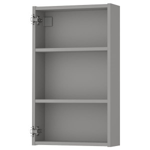 IKEA ENHET Wall cabinet with 2 shelves, 18x6x30 in Gray, Ikea Ireland | 6321ZSAXU