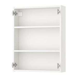 IKEA ENHET Wall cabinet with 2 shelves, 24x6x30 in White, Ikea Ireland | 6823KBVJA