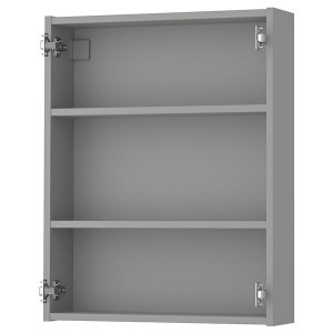 IKEA ENHET Wall cabinet with 2 shelves, 24x6x30 in Gray, Ikea Ireland | 6108KRTCF