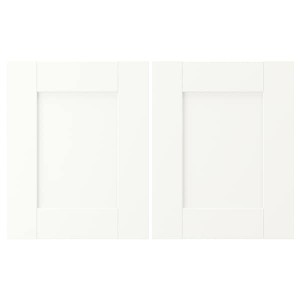 IKEA ENHET door, 12x15 in, 2 pack White Frame, Ikea Ireland | 0735IYMOB