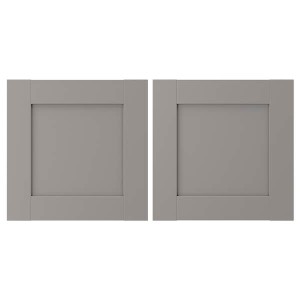 IKEA ENHET door, 15x15 in, 2 pack Gray Frame, Ikea Ireland | 1260YCPOT