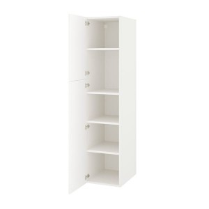 IKEA ENHET high cabinet with 2 doors, 18x24 3/4x80 in White, Ikea Ireland | 3514CDOQE
