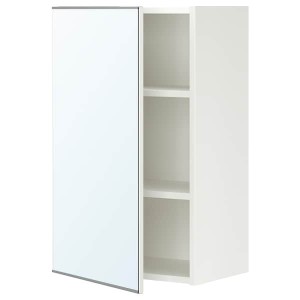 IKEA ENHET mirror cab/1 door, 18x12 3/4x30 in White, Ikea Ireland | 2698AEGUQ