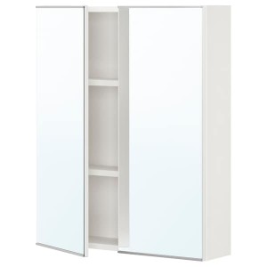 IKEA ENHET mirror cab/2 door, 24x6 3/4x30 in White, Ikea Ireland | 5347QNOHU