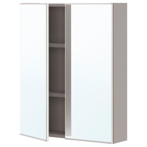 IKEA ENHET mirror cab/2 door, 24x6 3/4x30 in Gray, Ikea Ireland | 2849PLZHN
