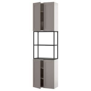 IKEA ENHET storage combination, 24x12 3/4x90 in Anthracite / Gray Frame, Ikea Ireland | 5049TNGED
