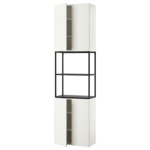 IKEA ENHET storage combination, 24x12 3/4x90 in Anthracite / White, Ikea Ireland | 1059DXIRZ