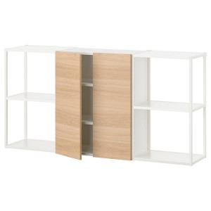 IKEA ENHET storage combination, 60x12 3/4x30 in White / Oak Effect, Ikea Ireland | 1025LSYZT