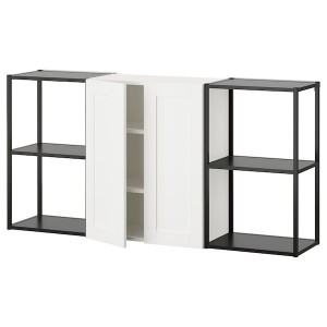 IKEA ENHET storage combination, 60x12 3/4x30 in Anthracite / White Frame, Ikea Ireland | 2674WRHCL