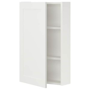 IKEA ENHET wall cabinet/1 door, 18x6 3/4x30 in White / White Frame, Ikea Ireland | 2518TUPOW