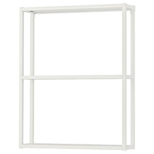 IKEA ENHET wall fr w shelves, 24x6x30 in White, Ikea Ireland | 5801EIJPL