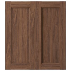 IKEA ENKÖPING 2-p door/corner base cabinet set, 13x30 in Brown Walnut Effect, Ikea Ireland | 7408PGZVT