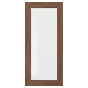 IKEA ENKÖPING glass door, 18x40 in Brown Walnut Effect, Ikea Ireland | 0147GSJWP