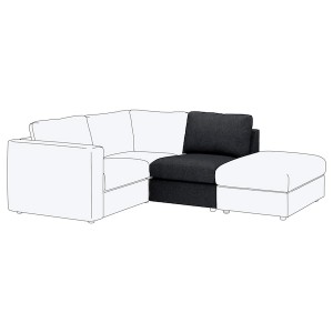 IKEA FINNALA 1-seat section Tallmyra Black / Gray, Ikea Ireland | 3654IKARY