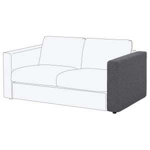 IKEA FINNALA Cover for armrest Gunnared Medium Gray, Ikea Ireland | 9362LQZEM