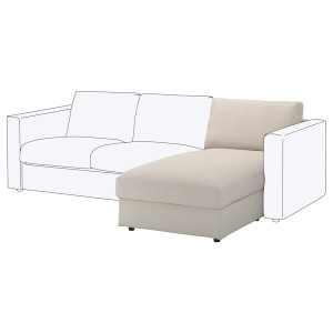 IKEA FINNALA Cover for chaise section Gunnared Beige, Ikea Ireland | 6340QHJSD
