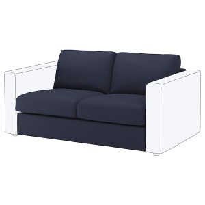 IKEA FINNALA Cover for loveseat section Orrsta Black / Blue, Ikea Ireland | 8567BXUPF