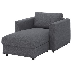 IKEA FINNALA chaise cover Gunnared Medium Gray, Ikea Ireland | 0976UEKCT