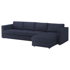 IKEA FINNALA cover sectional/4-seat w chaise Orrsta Black / Blue, Ikea Ireland | 6138GFWJB