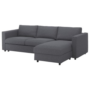 IKEA FINNALA cover sleeper sofa w chaise Gunnared Medium Gray, Ikea Ireland | 8942XCTEN