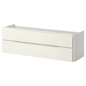 IKEA FJÄLKINGE Chest of drawers with 2 drawers, white, 46 1/2 in, Ikea Ireland | 4621PAWBH