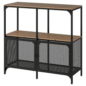 IKEA FJÄLLBO Shelf unit, black, 39 3/8x37 3/8 in, Ikea Ireland | 4367LORUB