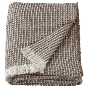 IKEA FLIKSTÅNDS throw, light brown/off-white, 51x67 in, Ikea Ireland | 3506WDIJF