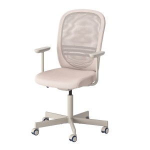 IKEA FLINTAN office chair with armrests Beige, Ikea Ireland | 0149NKHYJ