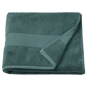 IKEA FREDRIKSJÖN bath towel, 28x55 in Gray / Turquoise, Ikea Ireland | 8193ZGWHX