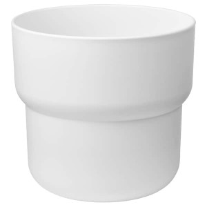 IKEA FÖRENLIG plant pot, indoor/outdoor white, 9 ½ in, Ikea Ireland | 3269RTFQY