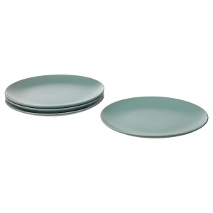 IKEA FÄRGKLAR plate, 10 in, 4 pack Matte Light Turquoise, Ikea Ireland | 1982TZIHB