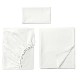 IKEA FÄRGMÅRA sheet set, Twin White, Ikea Ireland | 2153XIADG