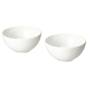 IKEA FRÖJDEFULL bowl, white, 4 ½ in, 2 pack, Ikea Ireland | 4902LEGFS