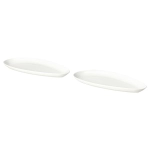 IKEA FRÖJDEFULL serving plate, white, 13x6 in, 2 pack, Ikea Ireland | 9531RLPIT