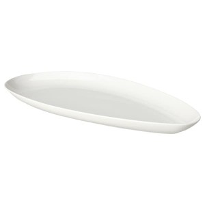 IKEA FRÖJDEFULL serving plate, white, 16x7 in, Ikea Ireland | 6902RGFCD