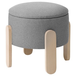 IKEA FÖRLUNDA pouffe Tonerud Gray, Ikea Ireland | 7618NLACX