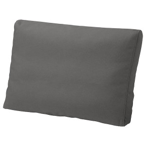 IKEA FRÖSÖN/DUVHOLMEN back cushion, outdoor, 24 3/8x17 3/8 in Dark Gray, Ikea Ireland | 0193FJDYH