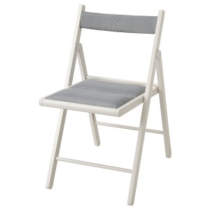 IKEA FRÖSVI folding chair White / Knisa Light Gray, Ikea Ireland | 6958GOPRS